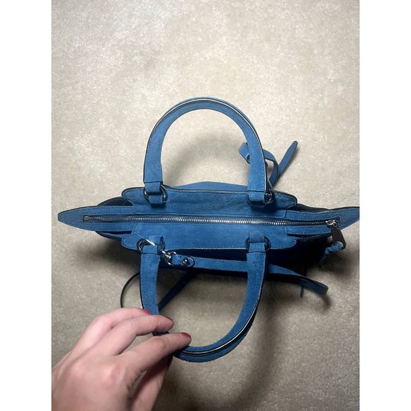 NWT Rebecca Minkoff Avery Mini Tote | Lake Blue - Picture 4 of 11